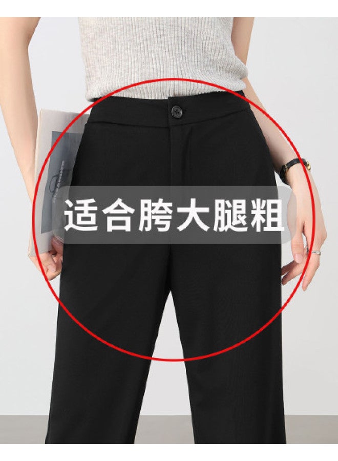 Hstyle High-waisted Suit Flared Pants For Women - 2025 Summer Versatile Breathable Comfortable Soft Office Slimming Casual Trousers - Image 1