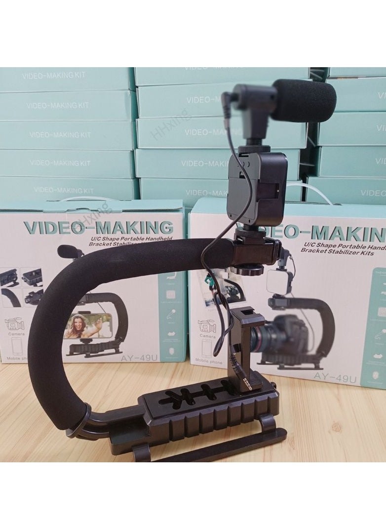 Generic - Universal Photography Video Handheld Vlog Stand Stabilizer Kit For Phone Camera Video Recording - Image 1