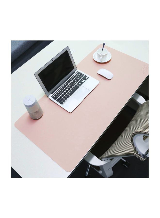 BUBM PU Leather Desk Mat Pink/Grey - Image 4