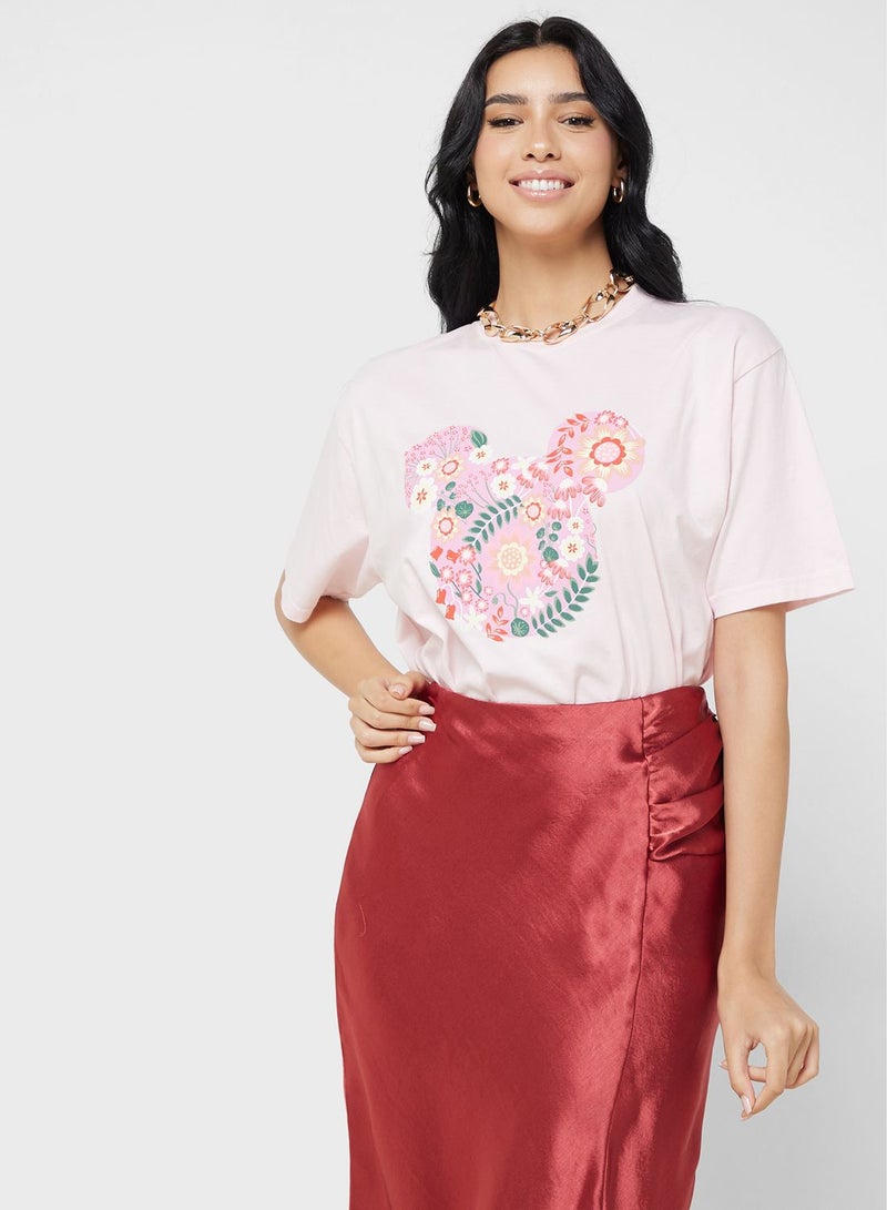 Disney Mickey Oversize Garment Dye T-Shirt - Image 1