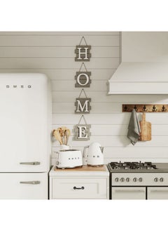 BARNYARD DESIGNS Barnyard Designs Home Tile Sign Wall Decor, Rustic Primitive Country Decorative Wall Art for Home and Kitchen 32" x 8” (HOME Brown)  - Image 2