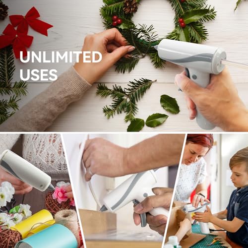 Krightlink Hot Glue Gun Kit with 30 Glue Sticks, Fast Preheating Hot Melt, 20w Precision Nozzle High Temp for School Crafts DIY Arts and Home Repairs (White Glue Gun) - Image 4
