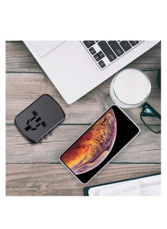 TYCOM Tycom Travel Adapter,Worldwide All in One Universal Power Plug Adapter with Dual USB Ports for USA EU UK AUS Cell Phone Laptop (SKT-HHT904-4U2C-Black)  - Image 4