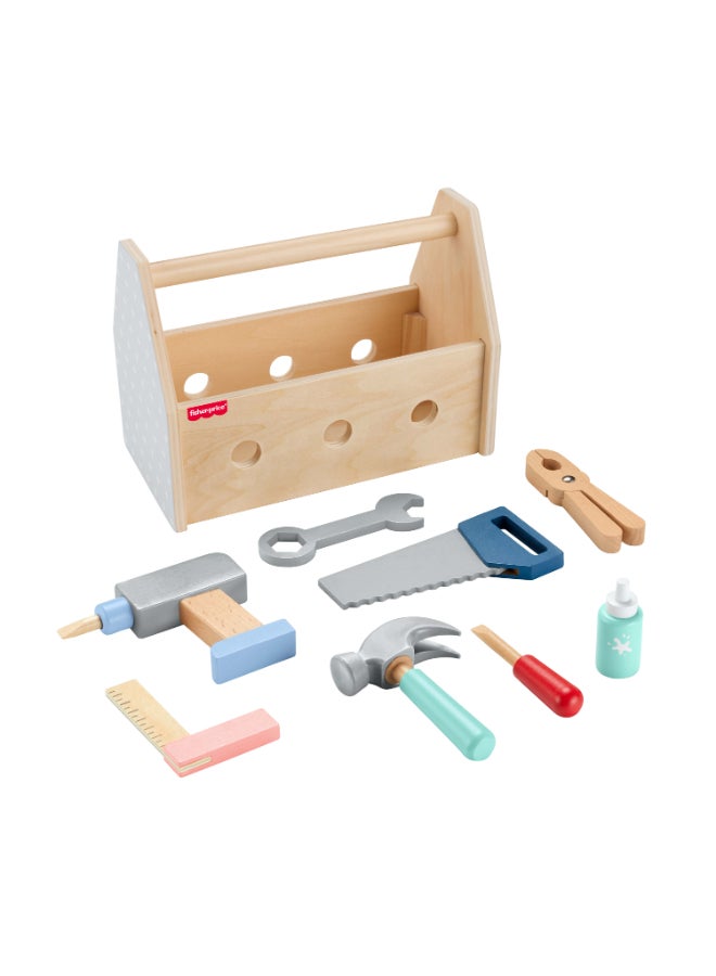 Fisher-Price صندوق أدوات فيشر برايس الخشبي - Image 5