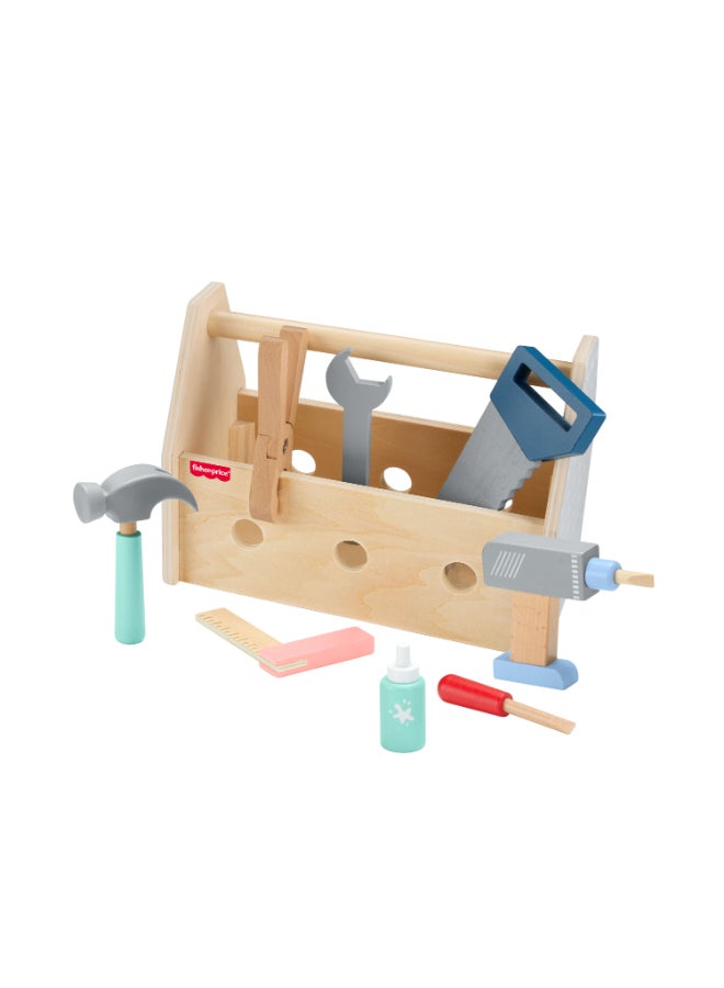 Fisher-Price صندوق أدوات فيشر برايس الخشبي - Image 4