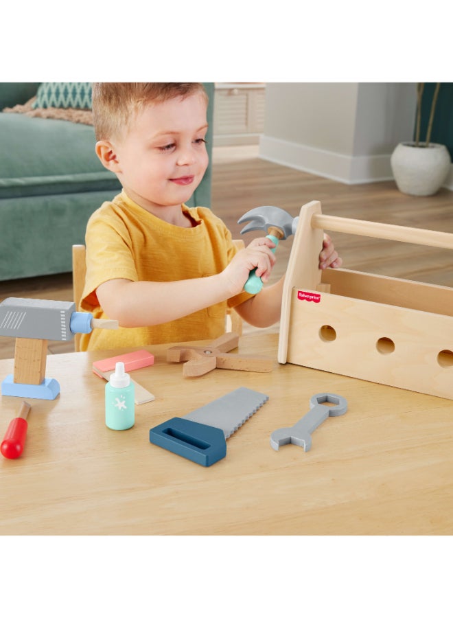 Fisher-Price صندوق أدوات فيشر برايس الخشبي - Image 2