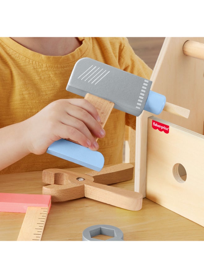 Fisher-Price صندوق أدوات فيشر برايس الخشبي - Image 3