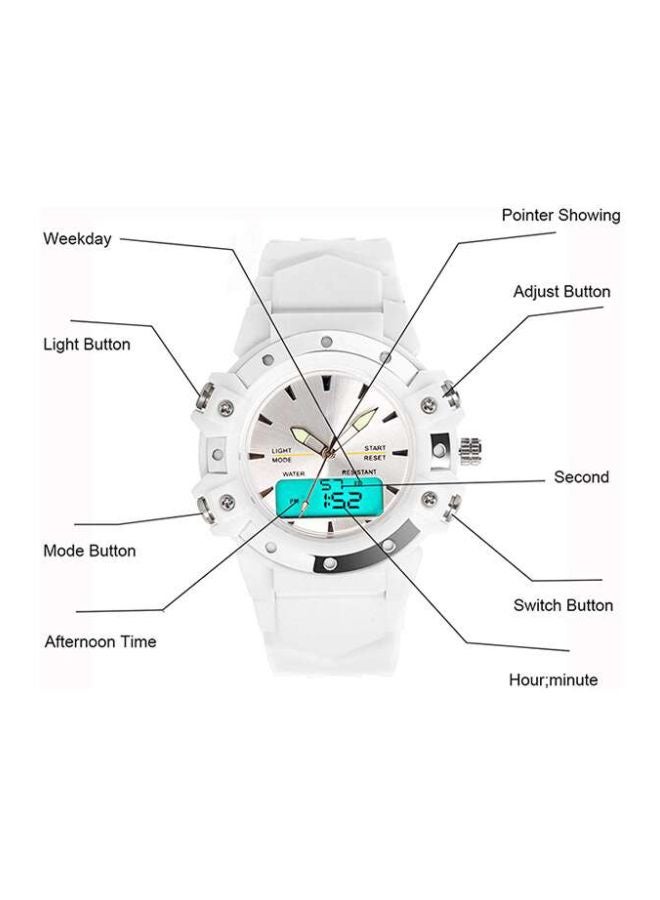 Kids' Analog/Digital Silicone Watch 652ZO088 080 - Image 2