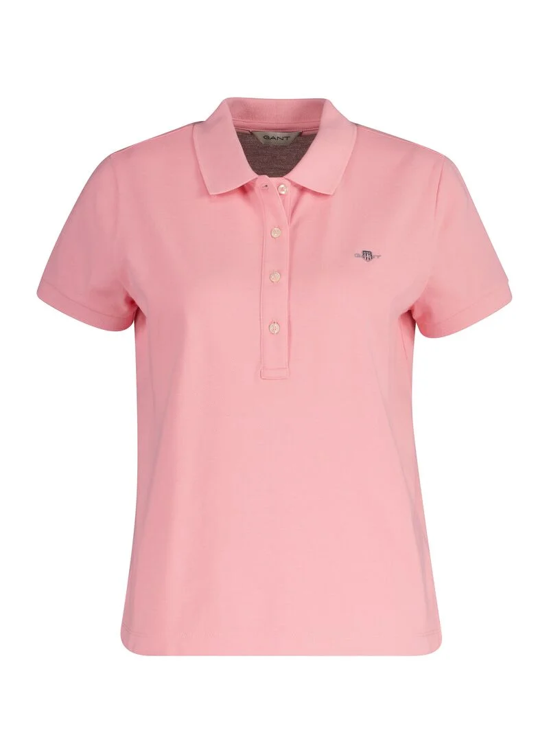 GANT Gant Slim Sheild Cap Sleeve Pique Polo