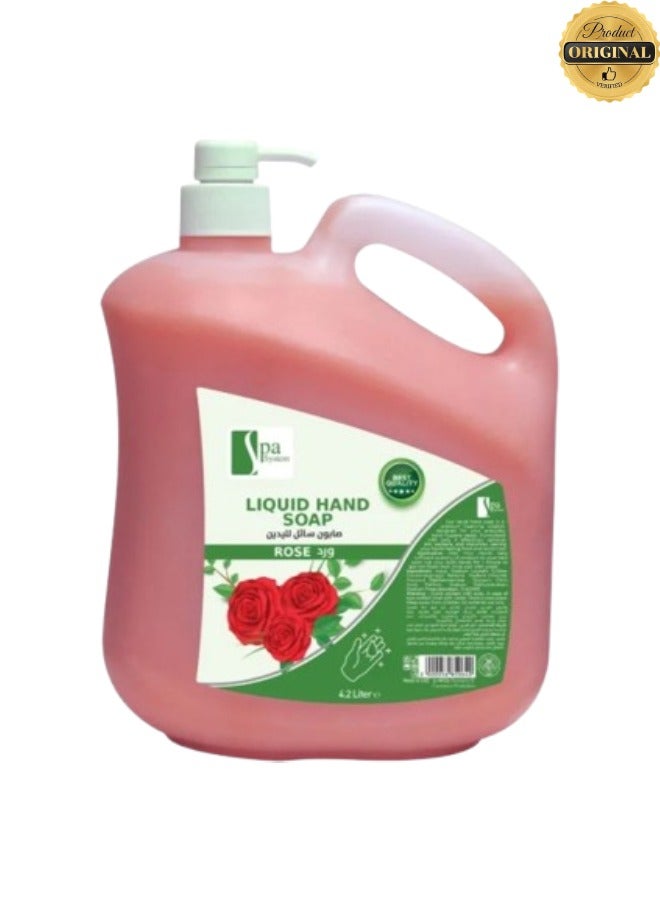 Spa System 2 Pieces Liquid Hand Soap Rose 4.2 Litre - Image 2
