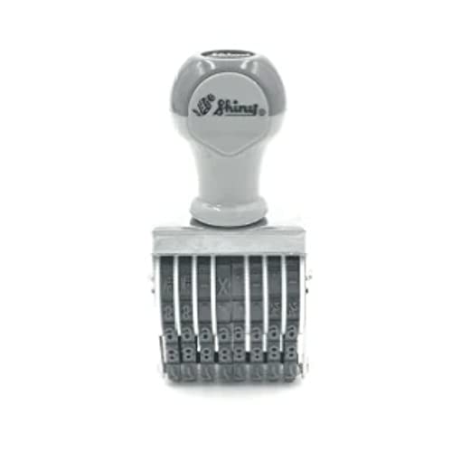 Shiny Number Rubber Stamp 8 Digit 4mm N-48 - Image 1