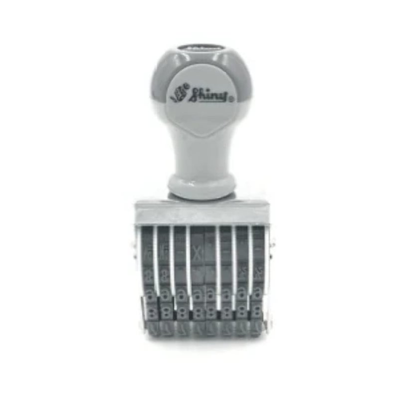 Shiny Number Rubber Stamp 8 Digit 4mm N-48 - Image 5