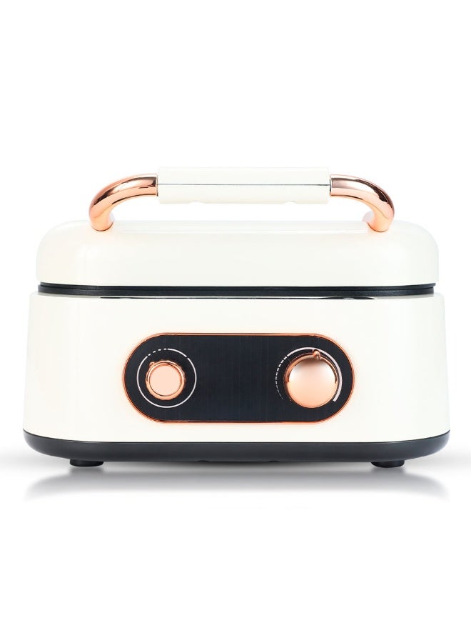 آر إيه أف وعاء طهي كهربائي متعدد الوظائف 3 في 1 بسعة 2.5 لتر من RAF، وعاء قلي مزدوج، وعاء طهي ساخن وشواية لشرائح اللحم - Image 3