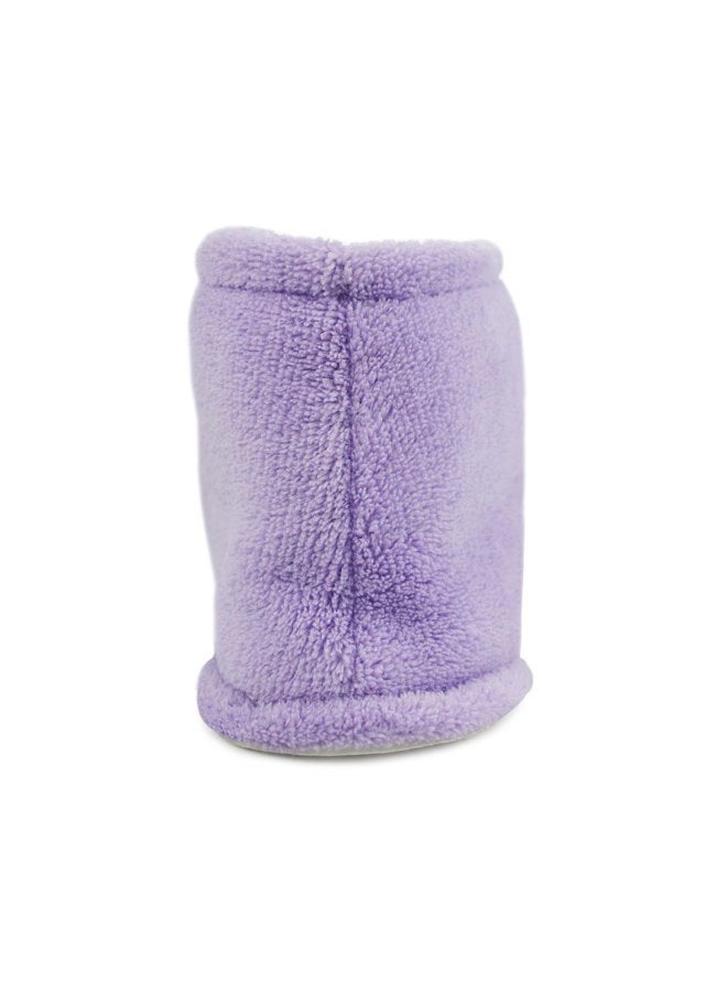 MUK LUKS Women's Micro Chenille Front Flap Adjustable Boot Slipper, Lavender, Large M US - Image 4