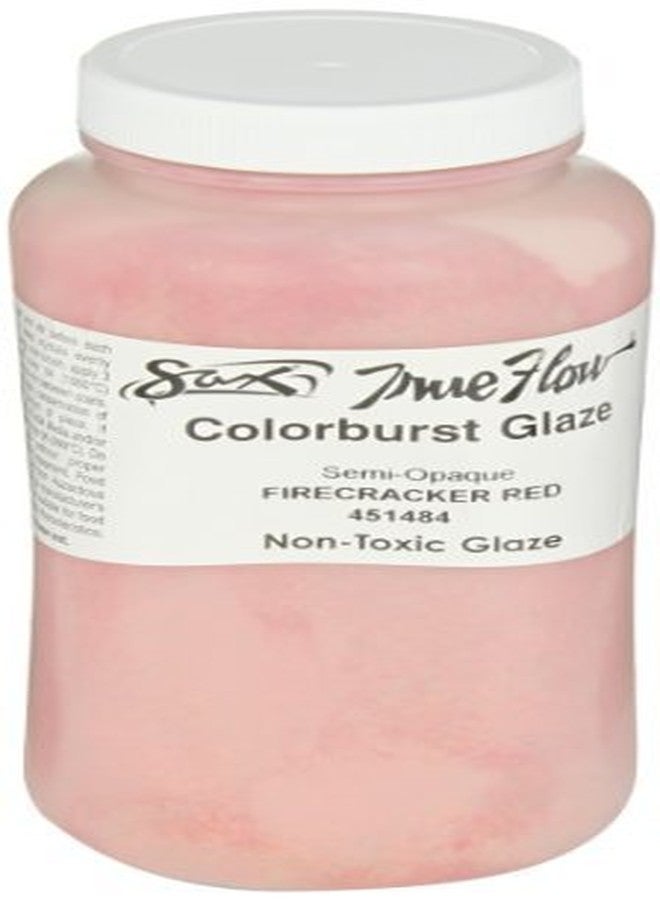 Sax True Flow Colorburst Glaze, Firecracker Red, 1 Pint - 451484 - Image 2
