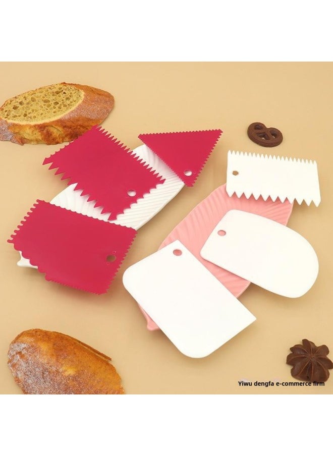 ماركة غير محددة - مكشطة بلاستيكية جديدة لقطع الكريمات، أداة DIY لمحاكاة أدوات الخبز، مجموعة مكونة من ثلاث قطع متوفرة في المخزون - اللون: أزرق سماوي — ks — 003 — 2 - Image 1