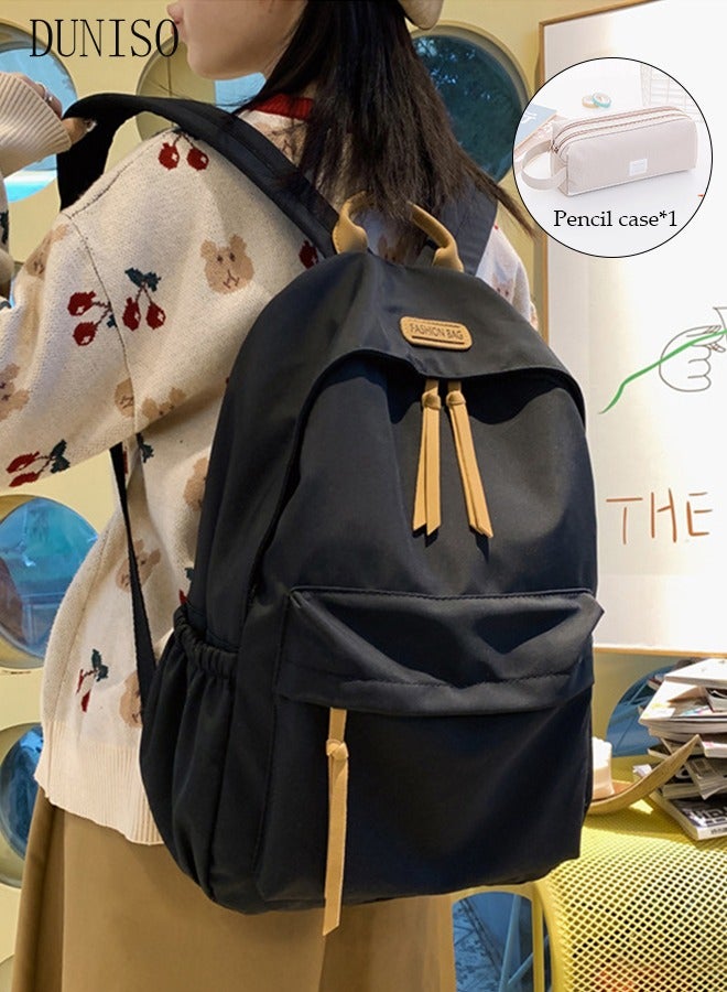 DUNISO حقيبة ظهر مدرسية للأطفال حقيبة كتب مقاومة للماء مع مقصورات للأطفال في سن المراهقة وطلاب المدارس الابتدائية وحقيبة مدرسية للأطفال بسعة كبيرة - Image 1