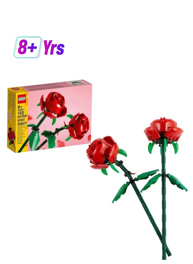LEGO Lego Roses Building Playset 40460 Building Blocks Toy Set; Flowers Botanical Collection  - Image 1