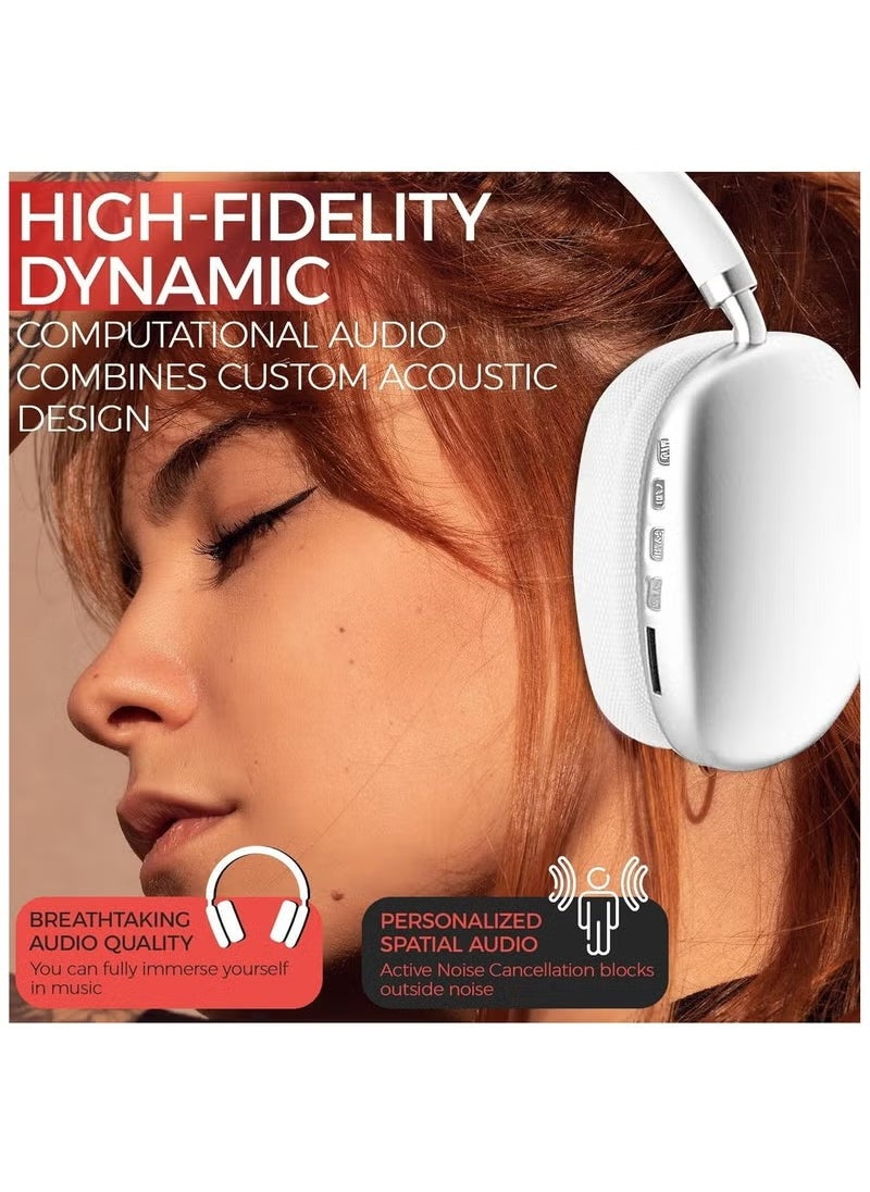 Generic - P9 Plus Bluetooth Headset Exceptional Sound, AirPods Compatible, Comfortable Design, Enhanced Bluetooth Connectivity, Built-in Mic Perfect for Immersive Audio, Travel, and All-Day - Image 1