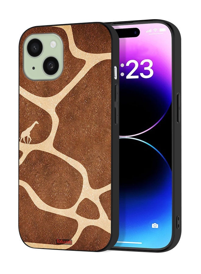 Tolwak Apple iPhone 15 Protective Case Cover Giraffe Skin - Image 1