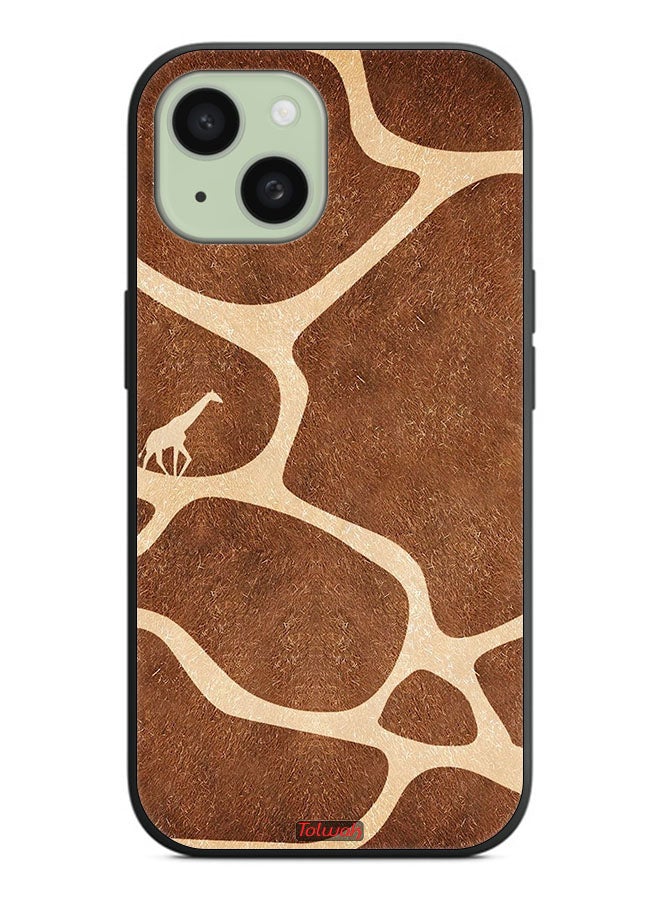 Tolwak Apple iPhone 15 Protective Case Cover Giraffe Skin - Image 2