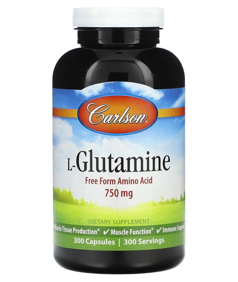 Carlson L-Glutamine 750 mg 300 Capsules
