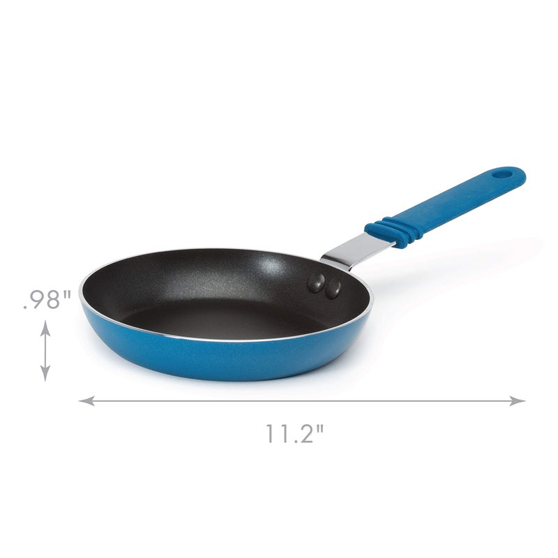 Ecolution Kitchen Extras 5-1/2-Inch Fry Pan, Mini, Blue - Image 4