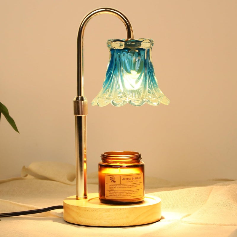 GEEZO Fragrance Candle Warmer Lampï¼ŒElectric Candle Warmer with Timer & Dimmerï¼ŒMom Christmas Birthday Gifts for Women, House Warming Gifts New Home Bedroom Decor - Image 1