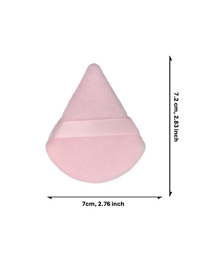 2 قطع من إسفنجات مسحوق الماكياج مثلثية الشكل قابلة للغسل وإعادة الاستخدام ناعمة وفاخرة - Image 3