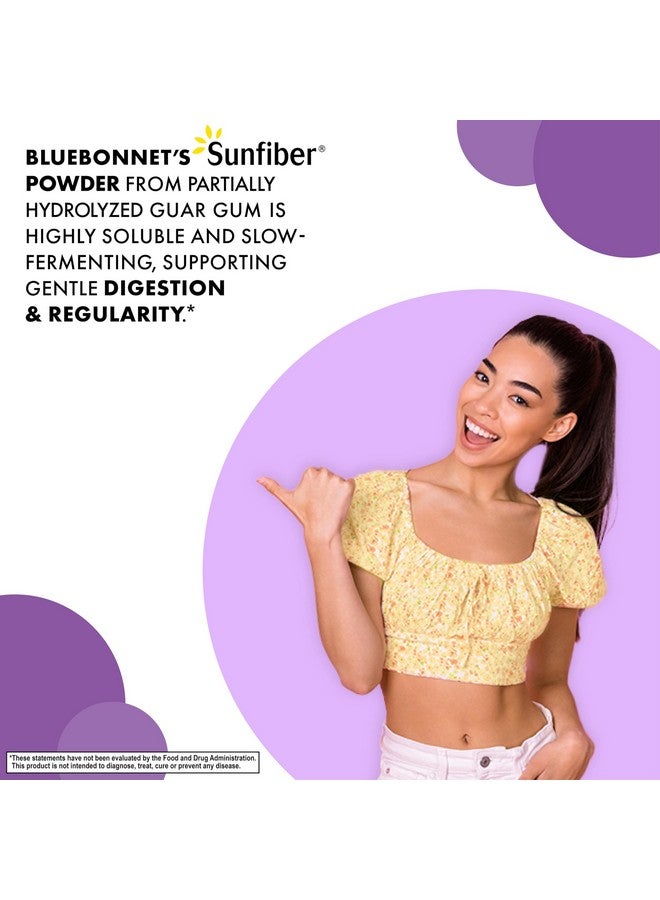 BlueBonnet Nutrition Sunfiber - 6 g of Plant Based Prebiotic Soluble Fiber - Supports Digestive Health* - Instant Dissolve - Non-GMO, Vegan, Kosher, Low-FODMAP - Unflavored, 7.4 OZ, 30 Servings - Image 3