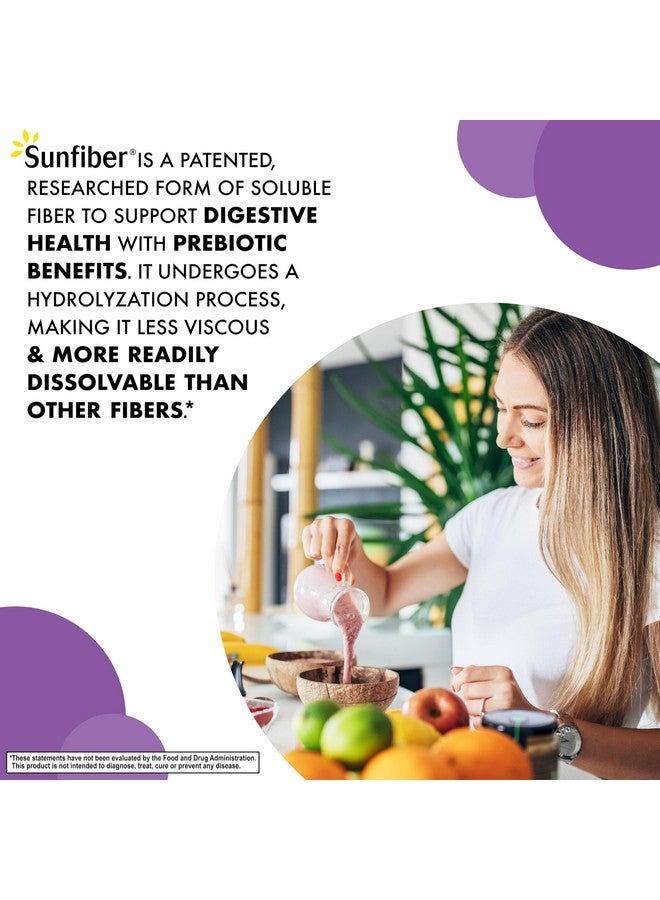 BlueBonnet Nutrition Sunfiber - 6 g of Plant Based Prebiotic Soluble Fiber - Supports Digestive Health* - Instant Dissolve - Non-GMO, Vegan, Kosher, Low-FODMAP - Unflavored, 7.4 OZ, 30 Servings - Image 4