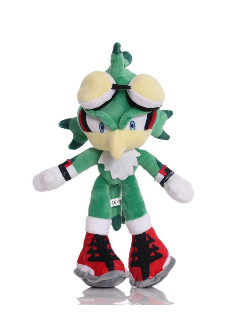 Cartoon Doll Doll Children Cute Anime Plush Toy (Green Bird Sonic) - Image 1