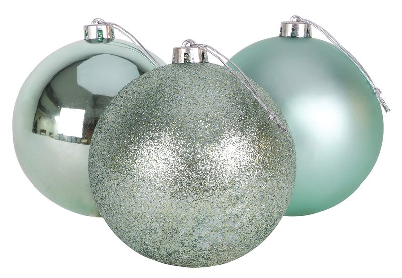 Christmas Concepts 3150mm Extra Large Baubles  Shiny Matte  Glitter Design  Christmas Decorations Mint Green