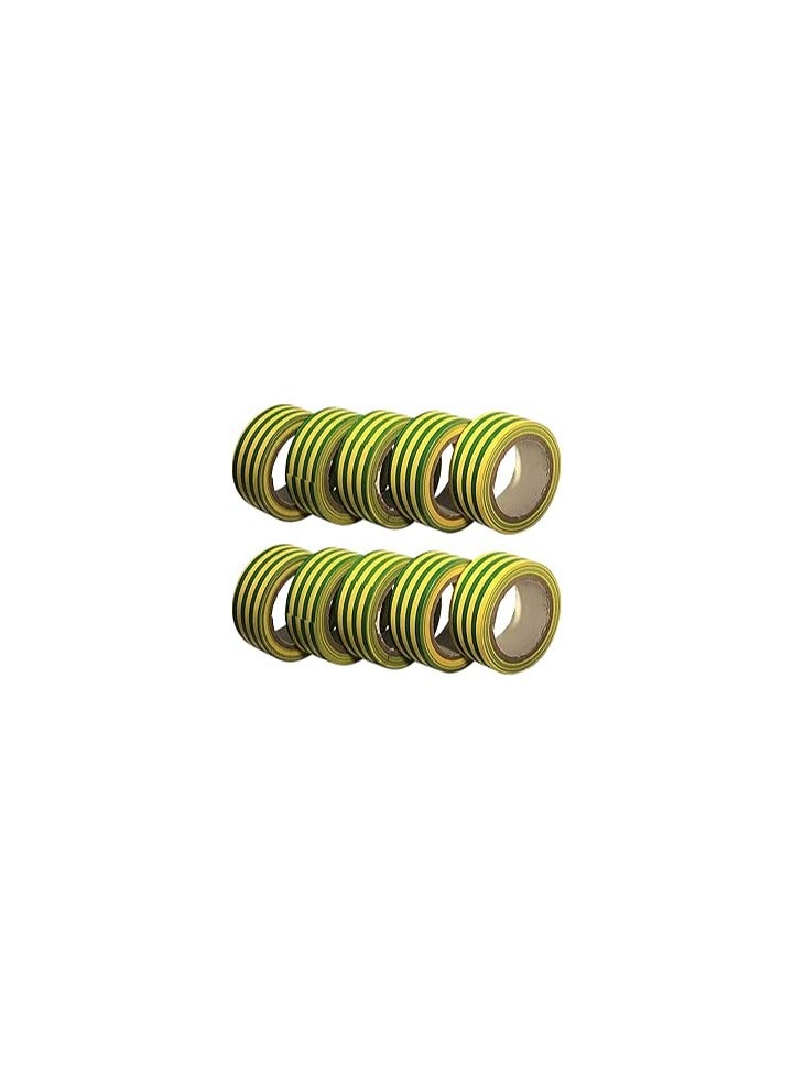 RAIDEN Insulation Tape Yellow Green Set 10 pcs  - Image 1