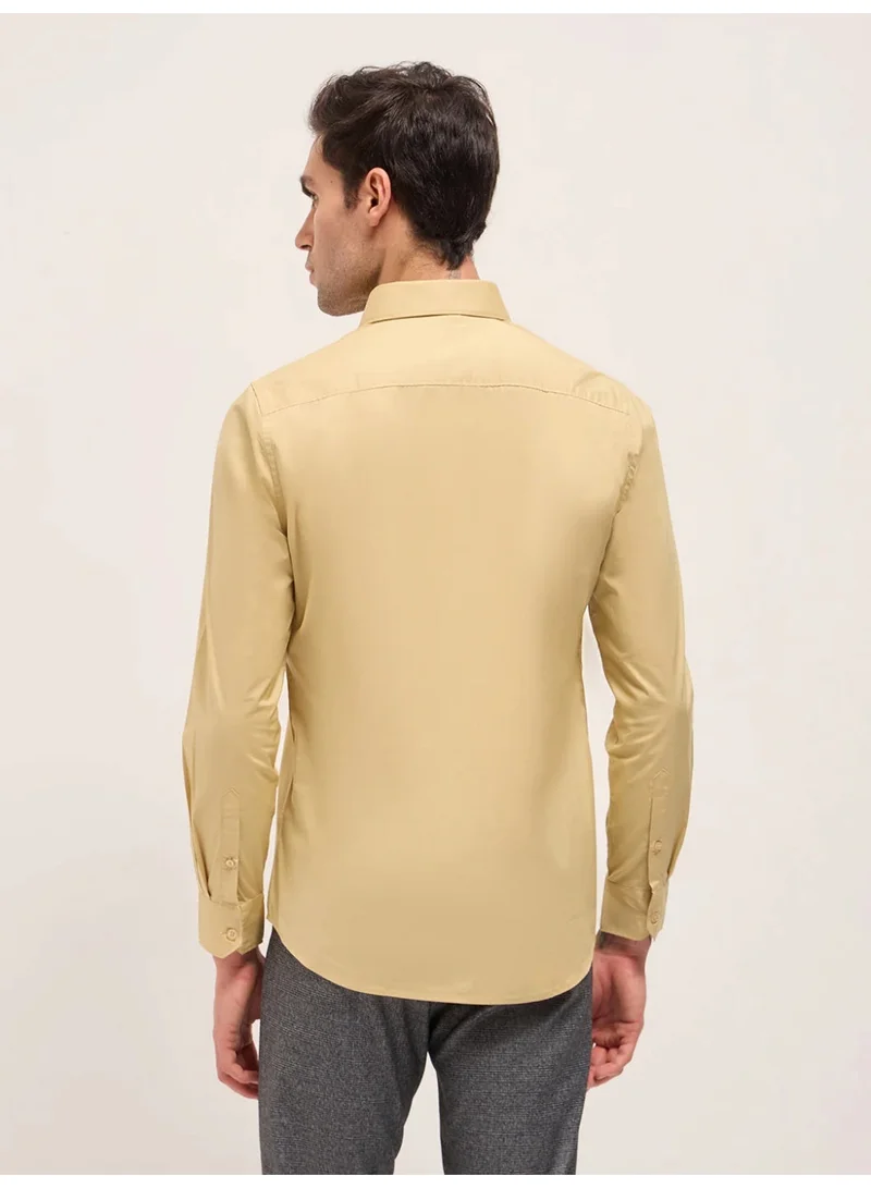 THE BEAR HOUSE Men’s Long Sleeve Shirt – Classic, Comfortable and Stylish Essential for Work, Travel or Casual Outings