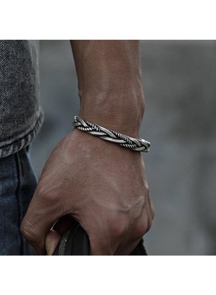 LATEEN Men's Stainless Steel Bracelet Jewerly Gift - Image 1