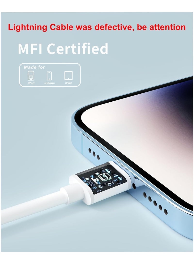 Lynacz Original Original 20W Charger for iPhone 13 Pro iPhone 13 Pro max with Type C to Lightening Cable 12 Pro Max | 12 Pro | 12 Mini | 12 | 11 Pro Max | 11 Pro | 11 | XS Max | XS | XR | X | SE (3rd Gen) | SE (2nd Gen) | 8 Plus | 8 | 7 Plus | 7 | 6S Plus | 6S | 6 Plus | 6 | 5S | 5C | 5 | iPad (10th Gen) | iPad (9th Gen) | iPad (8th Gen) | iPad (7th Gen) | iPad Air (3rd Gen) | iPad mini (5th Gen) | iPad Pro 12.9-inch (1st Gen & 2nd Gen) | iPad Pro 10.5-inch | iPad Pro 9.7-inch - USB C to Lightning Fast Charging Adapter with Cable - White - Image 3