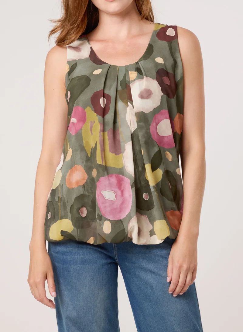 Blue Vanilla Sleeveless Scoop Neck Top