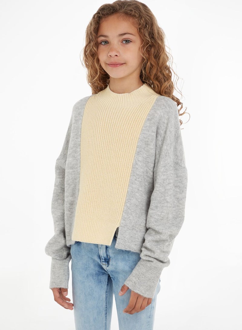 Calvin Klein Jeans Kids Color Block Sweater - Image 1