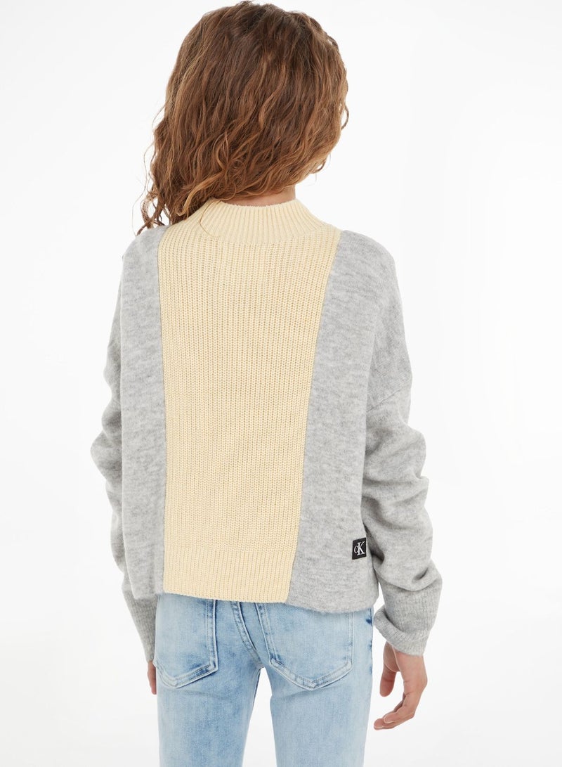 Calvin Klein Jeans Kids Color Block Sweater - Image 2
