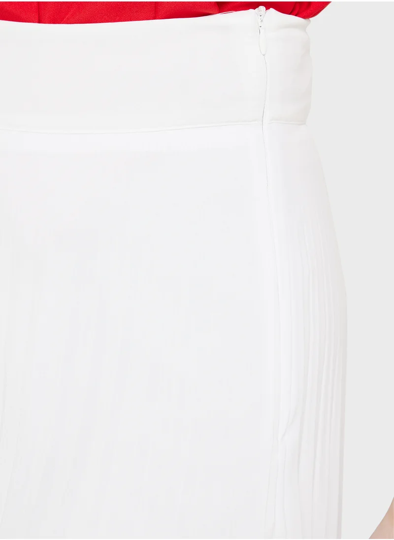 ELLA Flared Bottom Pants With Pleats