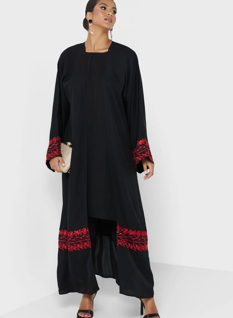 hayas closet Printed Tiered Palestinian Dress