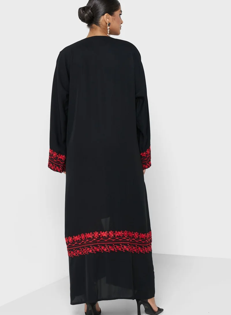 hayas closet Printed Tiered Palestinian Dress