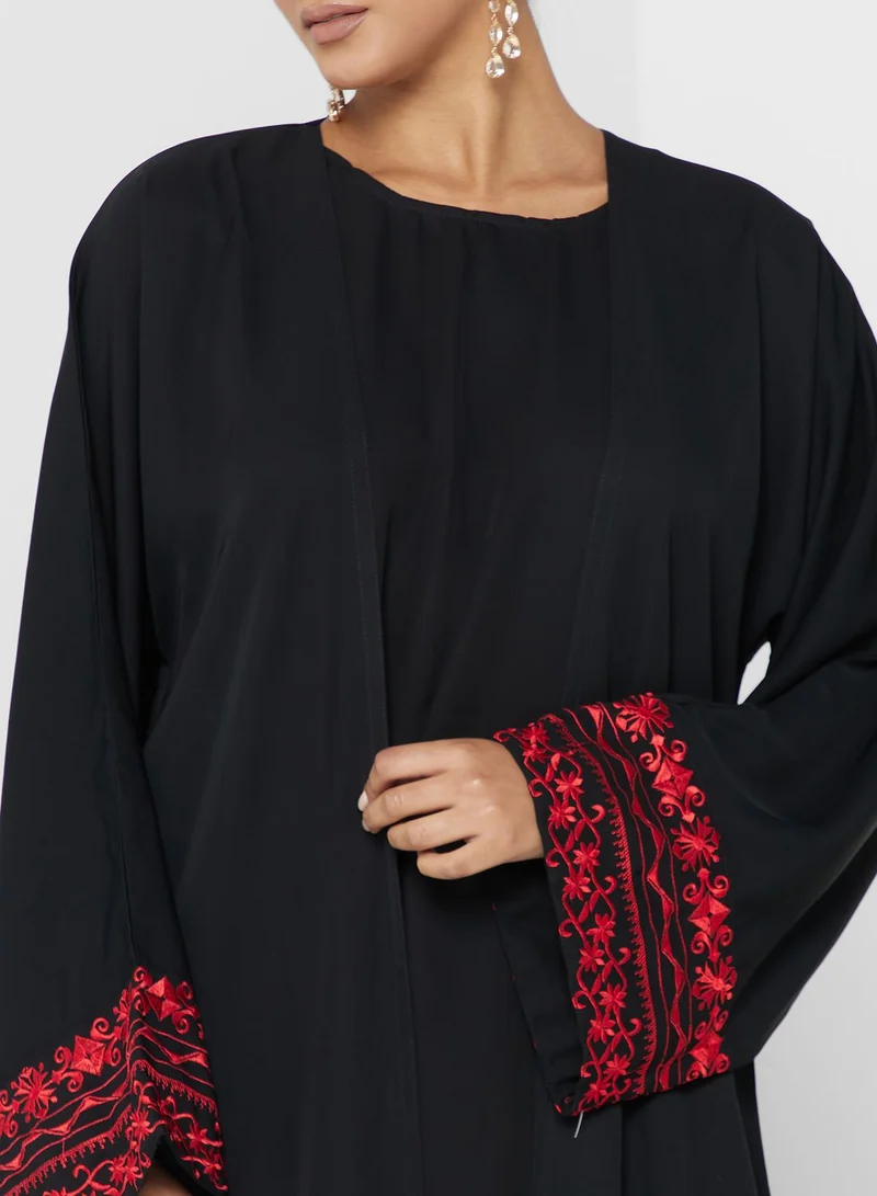 hayas closet Printed Tiered Palestinian Dress