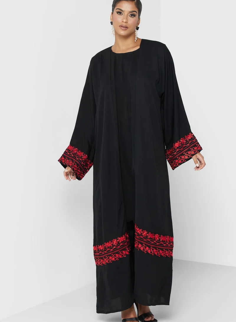 hayas closet Printed Tiered Palestinian Dress