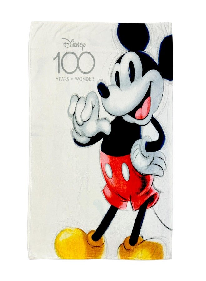 MICKEY MOUSE Disney Mickey Mouse BAM with Pink and Blue Comic Figures Fleece Blanket - Image 3