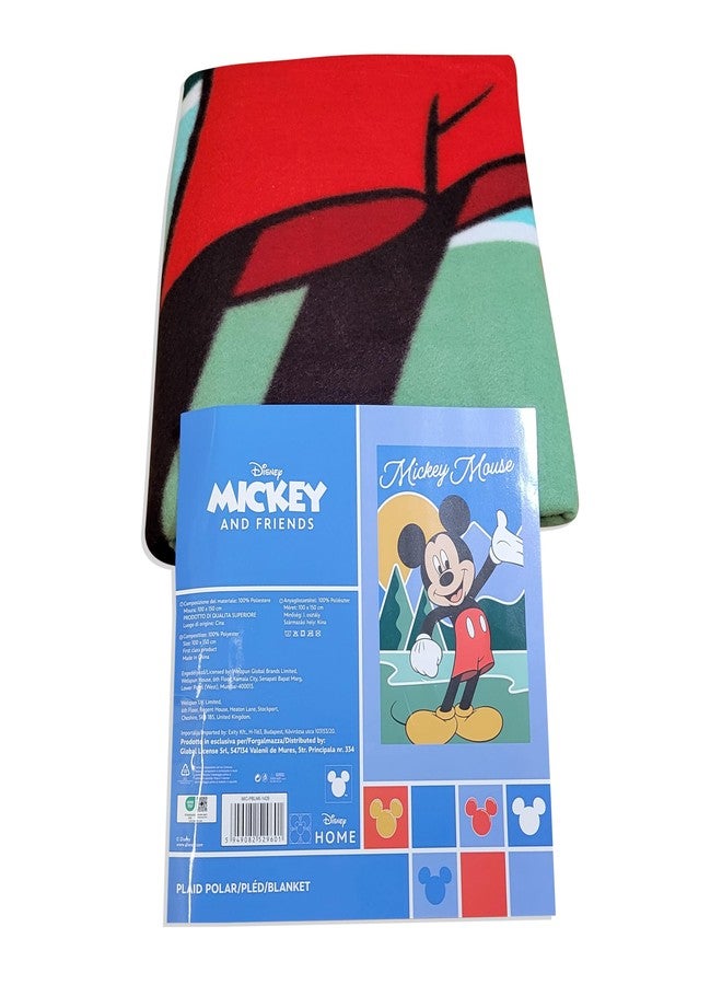MICKEY MOUSE Disney Mickey Mouse BAM with Pink and Blue Comic Figures Fleece Blanket - Image 5
