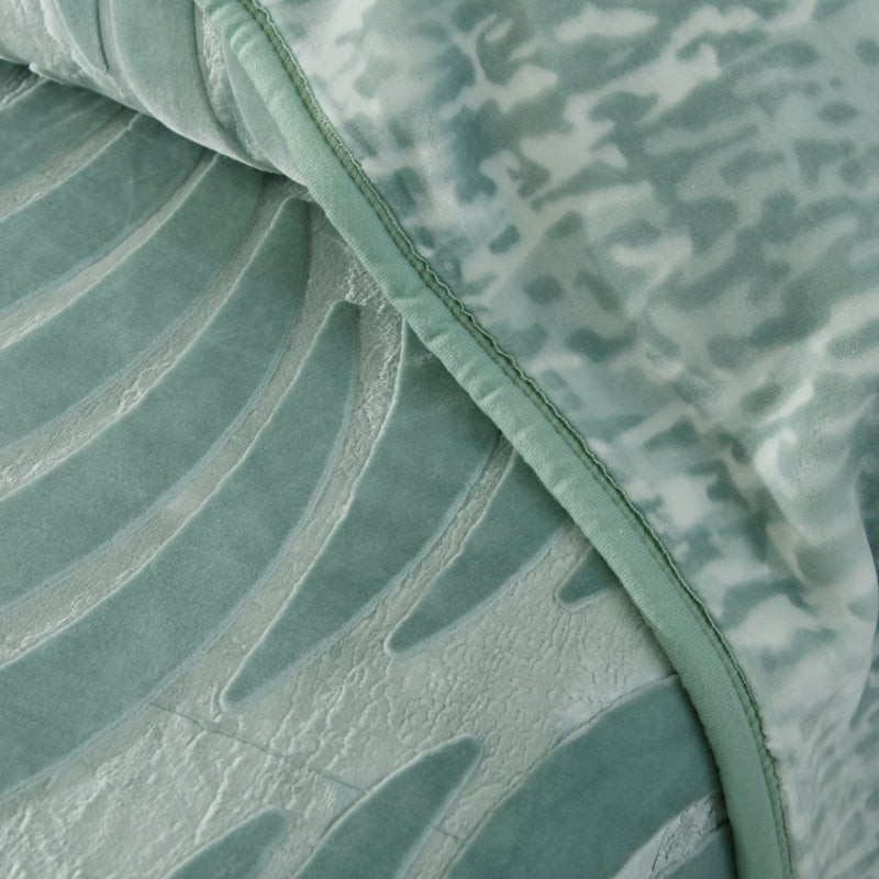 MORANO بطانية مورانو ميراچ موديل الأمواج 220 × 240 سم قابلة للعكس 2-طبقة فاخرة من البوليستر المنقوش مع وزن للنعومة والدفء، راحة منزلية أنيقة - Image 2