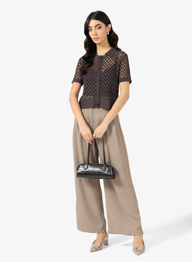 ايلا كارديجان كروشيه بأزرار - Image 4