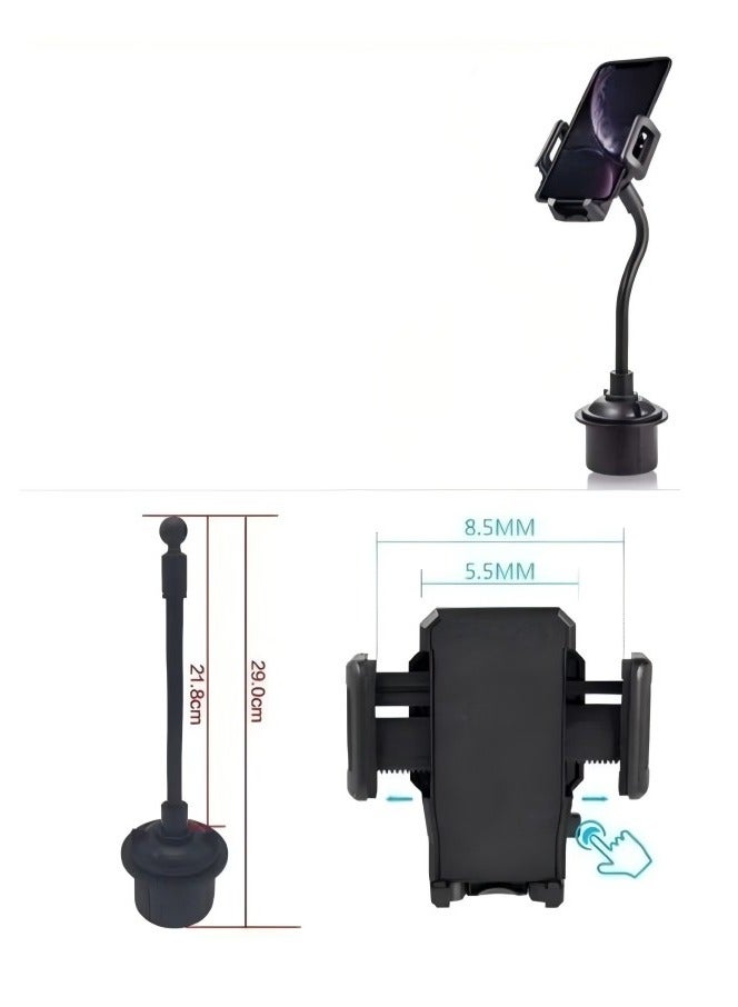 Car Phone Holder 360° Adjustable Cup Mobile Stand Accessories Automobile Mount Compatible for iPhone Samsung and All Smartphones - Image 3